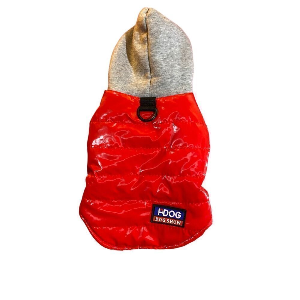 H dog 1pc pet dog clothing hooded puffer fleece small